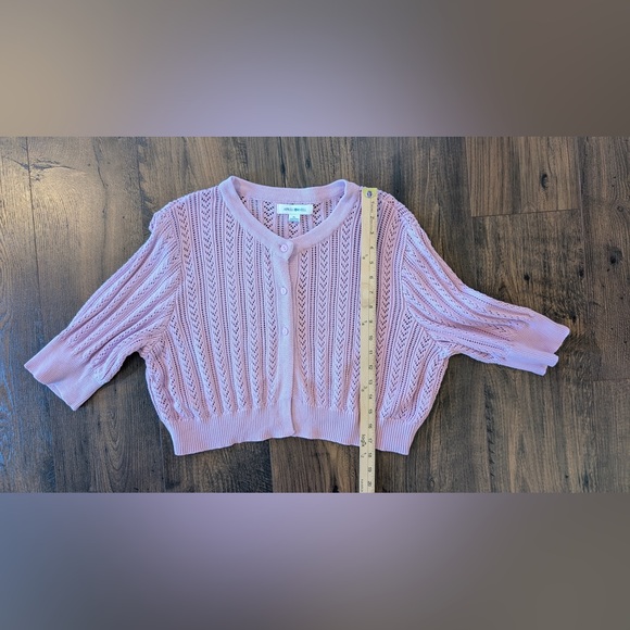 April Cornell Memories Cropped Sweater Orchid Size XL - Picture 10 of 13